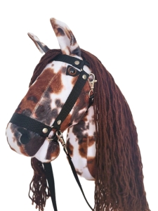 Zestaw Hobby Horse Ewerest Duży  (Koń na patyku)  + kantar czarny + wodze by Horse&Toys 